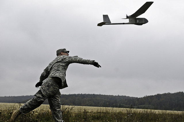 soldier and unmanned aerial vehicle soldier and unmanned aerial vehicle