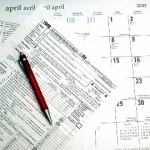 A 1040 form.