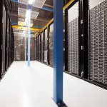 Photo of computer servers.