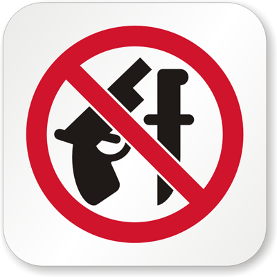 no-weapons-sign No weapons sign