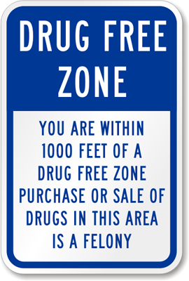 Drug-Free-Sign-K-4154