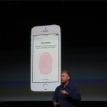 Apple announcing its fingerprint technology on the new iPhone