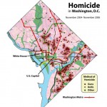 A homocide map of Washington D.C.