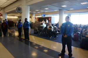 Behavior Detection Officers looking for suspicious behaviors via Chris Sloan
