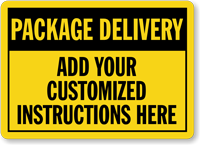 package-delivery-custom-sign Custom Package Delivery Sign