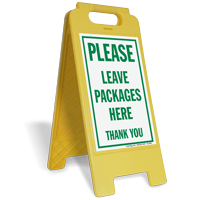 floorboss-leave-packages-here-sign Freestanding Leave Packages Here Sign