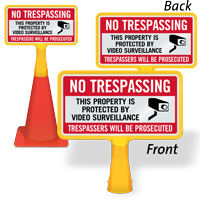 no-trespassing-coneboss-sign No Trespassing Cone Sign