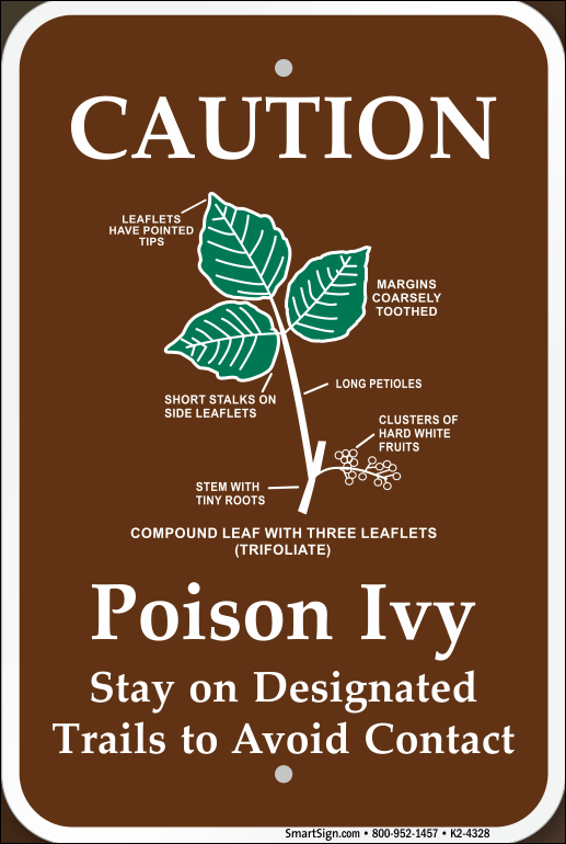 Caution Poison Ivy Sign